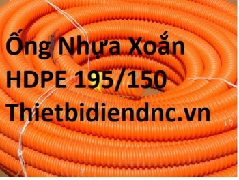 Ống Nhựa Xoắn HDPE 195/150